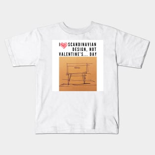 I love Scandinavian design Kids T-Shirt